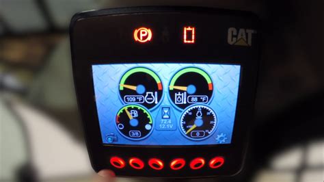 cat skid steer instrument green light|caterpillar ammeter lights.